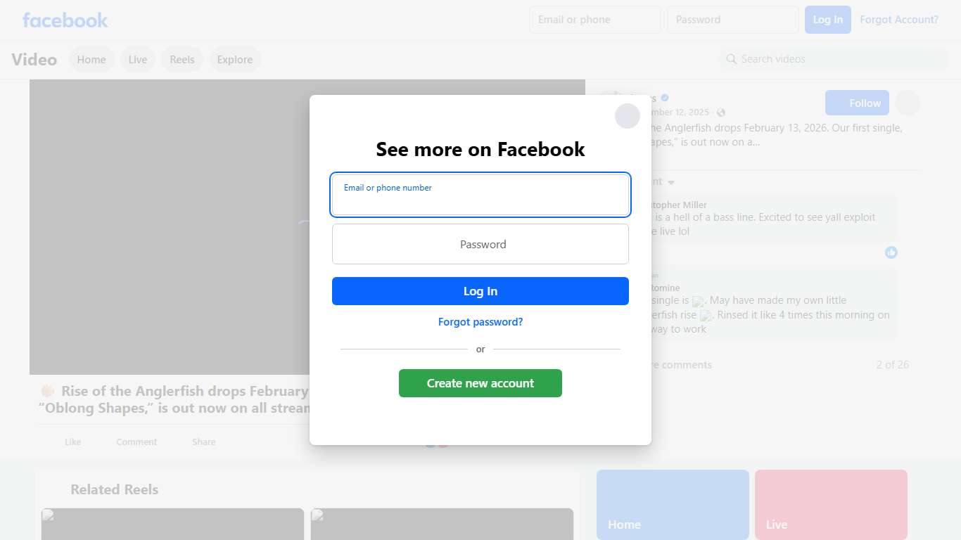 🐡 Rise of the Anglerfish drops February 13, 2026. Our first single, “Oblong Shapes,” is out now on all streaming platforms. Pre-order the Double LP starting today—Side D includes a vinyl-only bonus track + 3 live cuts [link in bio] Lotus Facebook